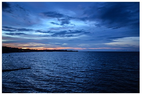 Sunset Rosario island