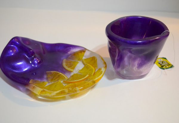 Toronja - Vaso/pocillo en resina epóxica - Imagen 2